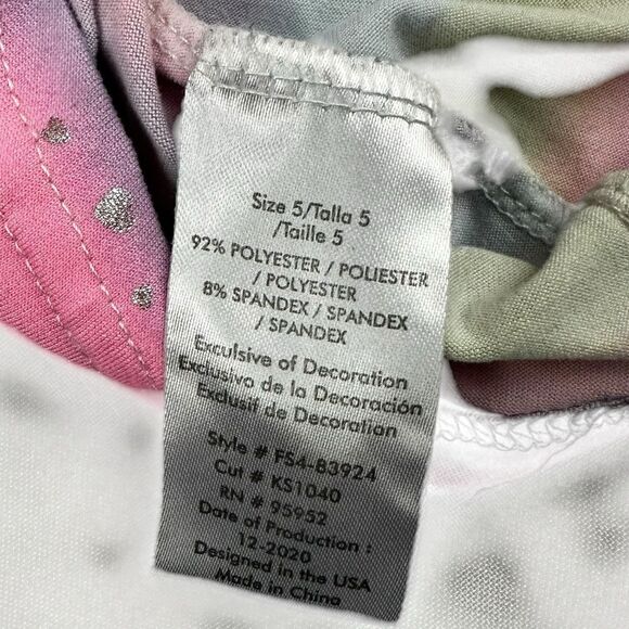 Freestyle Revolution Girls Sz 5 Unicorn Multicolor Pink Blue Sleeveless Dress - Picture 6 of 7